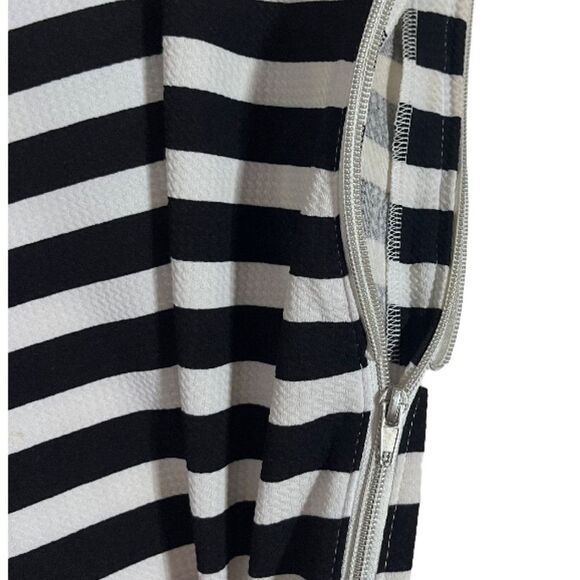 Lucy Diamonds zipper detail stripe midi dress - Picture 5 of 9